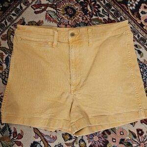 Madewell High Waist Yellow Women's Shorts